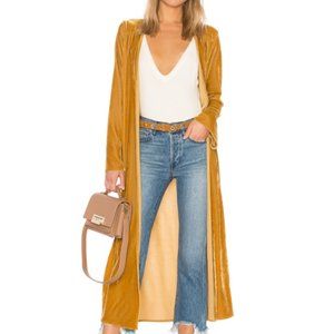 Tularosa Margie velvet duster in gold